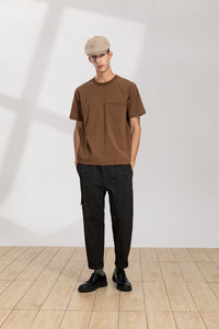 Side Pocket Ankle-Length Trousers (Dark Grey)