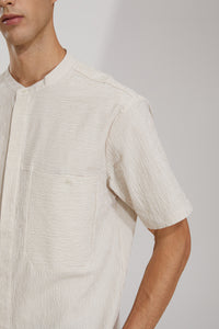 Seersucker StripeCotton Shirts (KH)