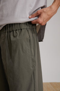 Elastic Waist Crepe Trousers (GN)