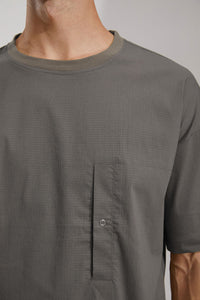 Seersucker ContrastT-Shirt (DG)