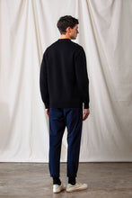 Load image into Gallery viewer, Lightweight Elastic Velcro Trousers (Dark Navy)
