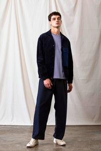 Cotton Corduroy Jacket (Navy)