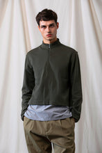 Load image into Gallery viewer, High-Necked Knit Jumper With Zip (GN)
