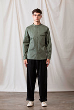 將圖片載入圖庫檢視器 Grandad-Collar Cotton Shirt (GN)
