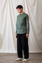 將圖片載入圖庫檢視器 Grandad-Collar Cotton Shirt (GN)
