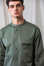 將圖片載入圖庫檢視器 Grandad-Collar Cotton Shirt (GN)
