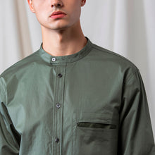 將圖片載入圖庫檢視器 Grandad-Collar Cotton Shirt (GN)
