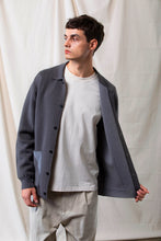 將圖片載入圖庫檢視器 Wool-Blend Two-tone Cardigan (Grey)
