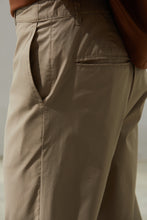 Load image into Gallery viewer, Slim-fit Trousers with Zipped Back Pocket (Khaki)
