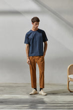 Load image into Gallery viewer, Contrast Pick Stitch Trousers (Brown)
