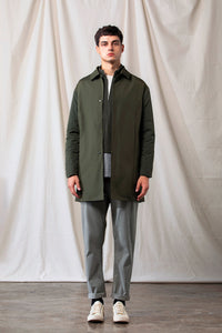 Quilted Sleeves Coat (Green)