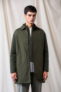 Quilted Sleeves Coat (Green)