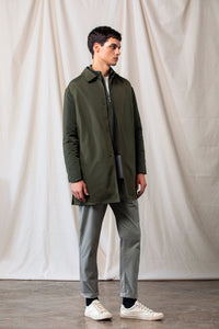 Quilted Sleeves Coat (Green)