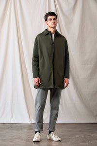 Quilted Sleeves Coat (Green)