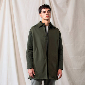 Quilted Sleeves Coat (Green)