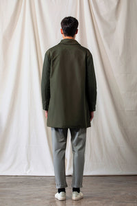 Quilted Sleeves Coat (Green)