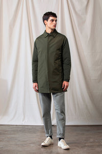 Quilted Sleeves Coat (Green)