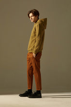 Load image into Gallery viewer, Pleated Tapered Trousers (Brown)
