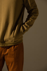 Pleated Tapered Trousers (Brown)