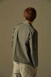 Polar Fleece Mixture Layering Jacket (Dark Grey)