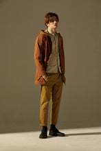 將圖片載入圖庫檢視器 Coloured Lining Hooded Coat (Brown)
