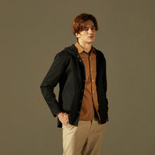 Load image into Gallery viewer, Cotton Hooded Shirt (BK)
