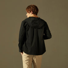 Load image into Gallery viewer, Cotton Hooded Shirt (BK)

