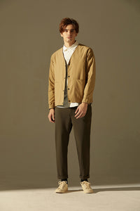 Reversible V-neck Jacket (Black)