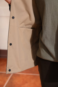 Reversible V-neck Jacket (Black)