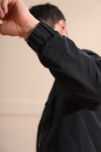 Reversible V-neck Jacket (Black)