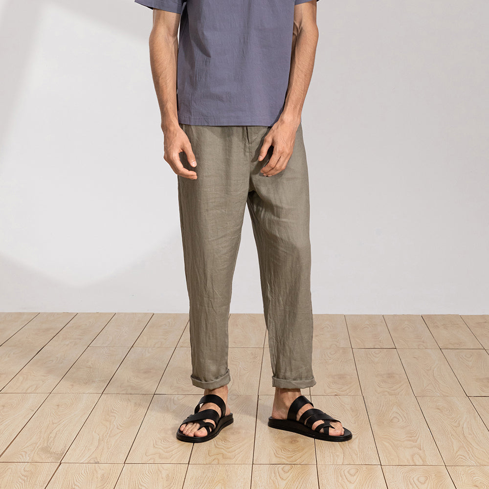 Linen Causal Trousers (GN)