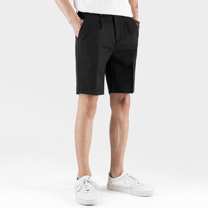 (ISP04BK) Anti-wrinkle Slim-Fit Shorts