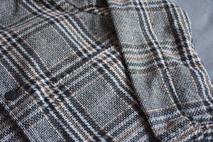Pattern Grandad Collar Jacket