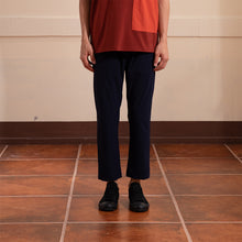 將圖片載入圖庫檢視器 Lightweight Elastic Velcro Trousers (Dark Navy)

