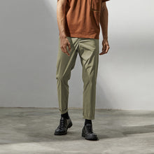 Load image into Gallery viewer, Slim-fit Trousers with Zipped Back Pocket (Green)
