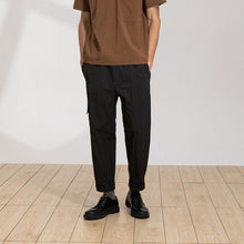 Load image into Gallery viewer, Side Pocket Ankle-Length Trousers (Dark Grey)
