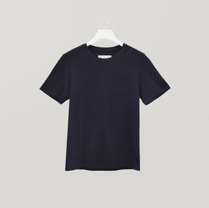 Rib-neck Cotton T-Shirt