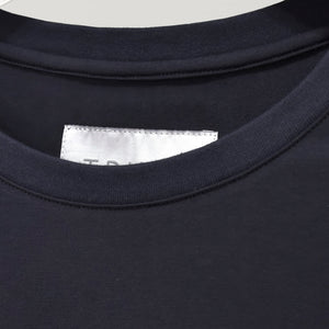 Rib-neck Cotton T-Shirt