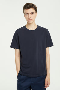 Rib-neck Cotton T-Shirt