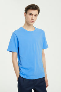 Rib-neck Cotton T-Shirt