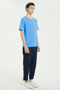 Rib-neck Cotton T-Shirt