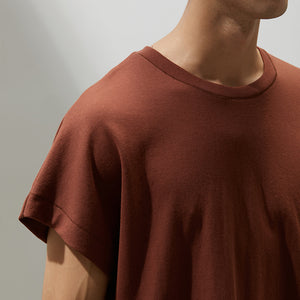 Bat-sleeves Soften Cotton T-Shirt (RD)
