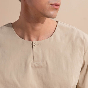 Seamless Texture Cotton T-Shirt (KH)