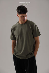 (#1-15) Rough 245g Cotton T-Shirt