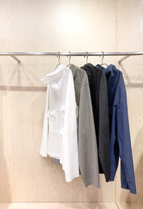 Loose-Collar Cotton Shirt (BK)
